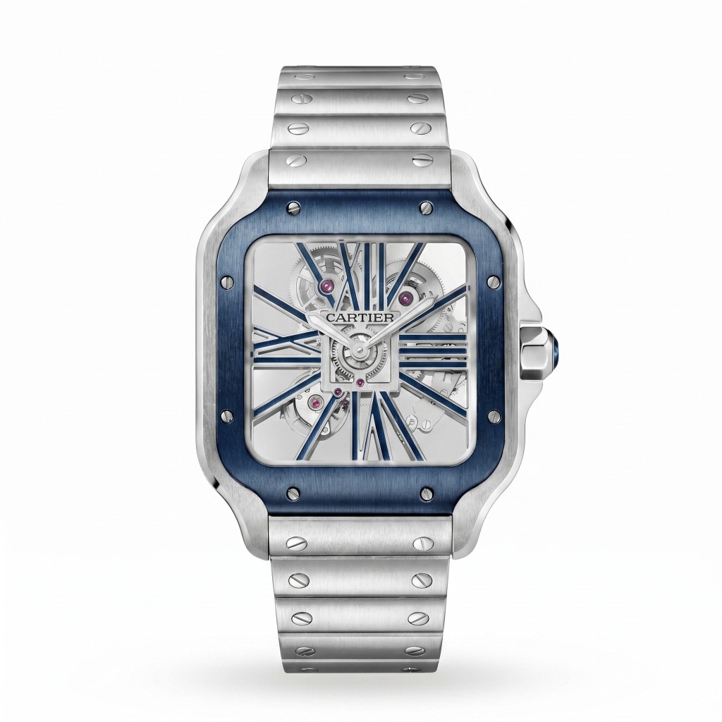 Cartier Santos de Cartier Skeleton Steel 39.8mm