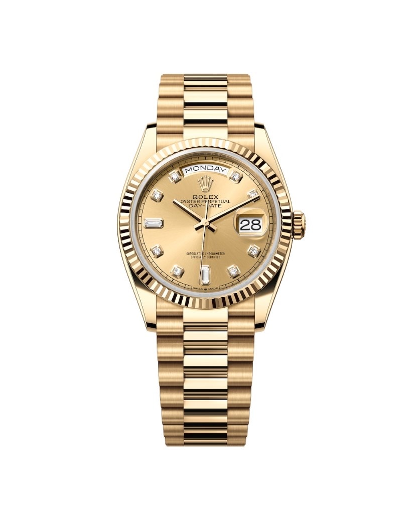 Rolex Day-Date 40 Yellow Gold Diamond Dial 40mm