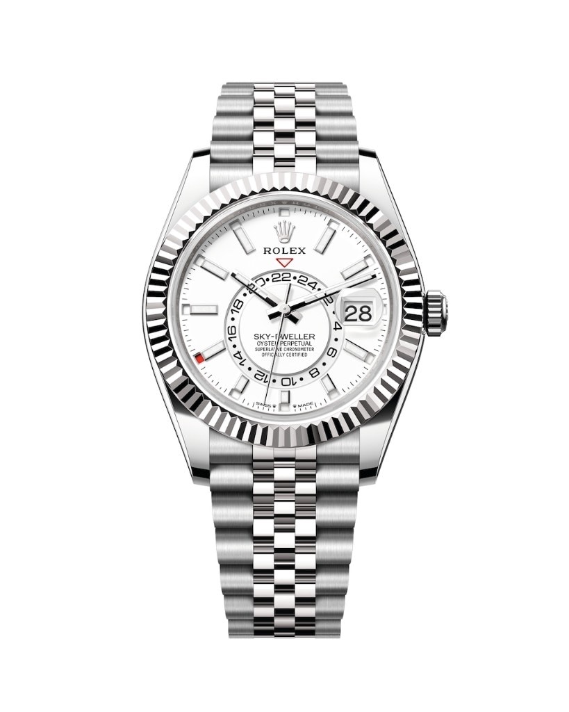 Rolex Sky-Dweller Steel Jubilee White Dial 42mm